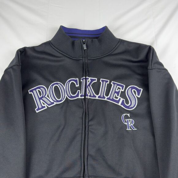 Colorado Rockies MLB Full Zip Jacket Size Large by Stitches - Picture 5 of 14